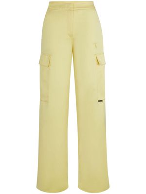 HUGO high-waisted straight trousers - Yellow