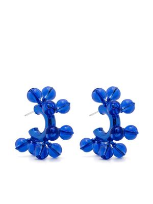 Hugo Kreit Big Bang hoop earrings - Blue