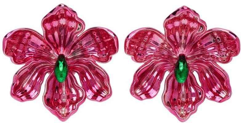 HUGO KREIT Pink Iris Earrings