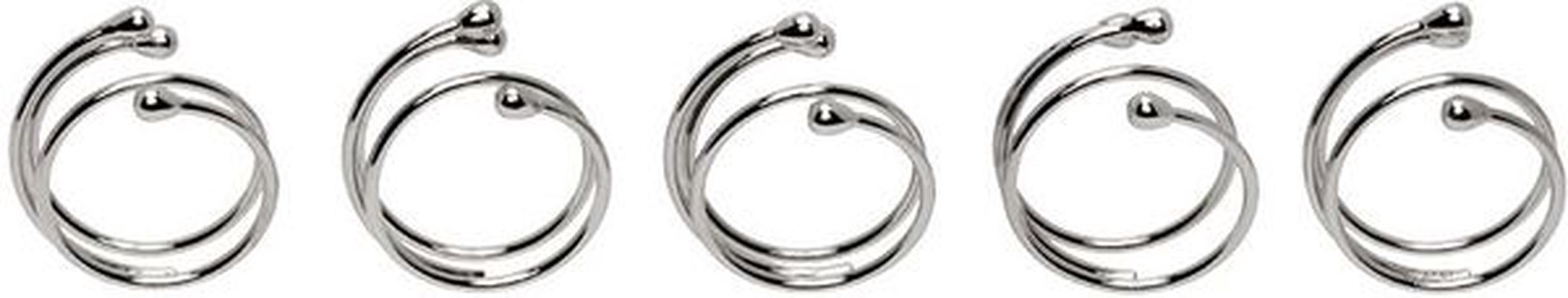 HUGO KREIT Silver Spring 5 Ring Set