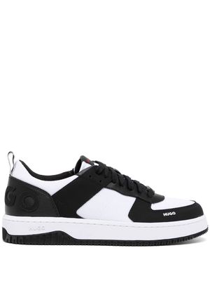 HUGO lace-up low-top sneakers - CHARCOAL