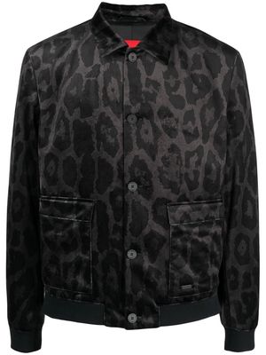 HUGO leopard-print jacket - Black