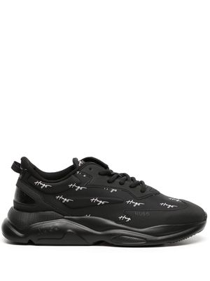 HUGO logo-print chunky sneakers - Black