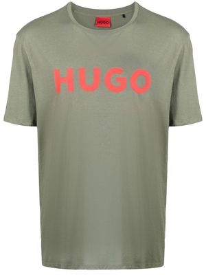 HUGO logo-print short-sleeve T-shirt - Green