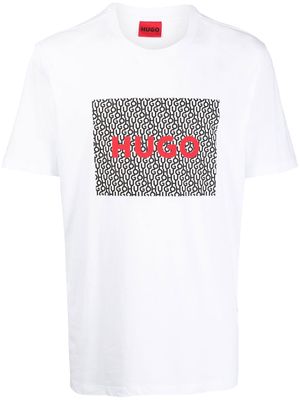 HUGO logo-print short-sleeve T-shirt - White