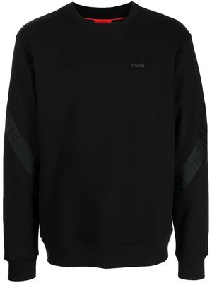 HUGO logo-tape detail jumper - Black
