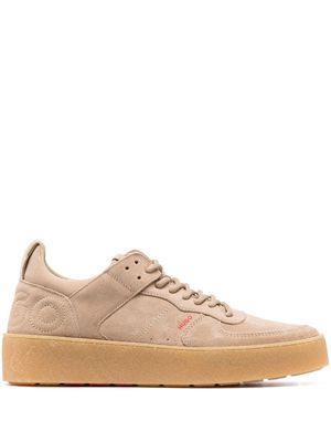 HUGO low top leather sneakers - Neutrals