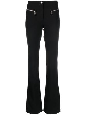 HUGO mid-rise flared trousers - Black