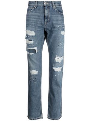 HUGO mid-rise straight-leg jeans - Blue