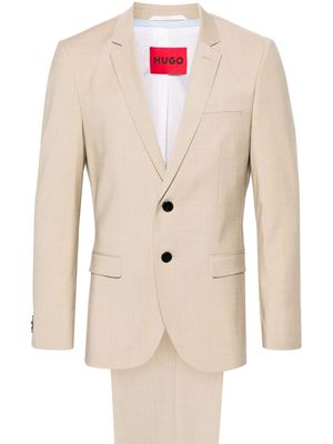 HUGO notched-lapels single-breasted blazer - Neutrals