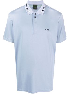HUGO Paddy cotton polo shirt - Blue
