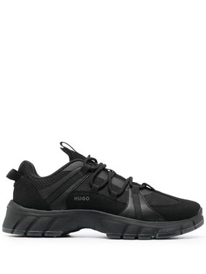HUGO paneled low-top sneakers - Black