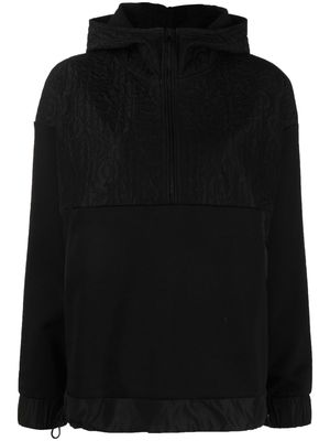 HUGO quilted hooded jumper - Black