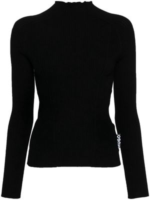 HUGO ribbed-knit jumper - Black