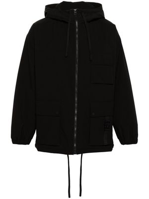 HUGO ripstop hooded cargo jacket - Black