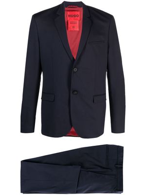 HUGO single-breasted extra slim-fit suit - Blue