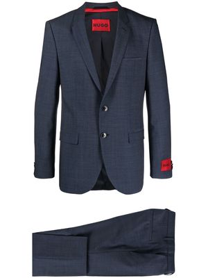 HUGO single-breasted suit set - Blue