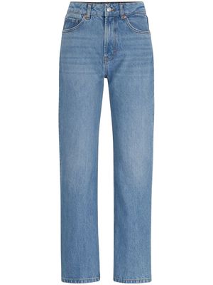 HUGO straight-leg cotton jeans - Blue