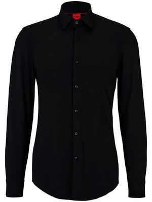 HUGO stretch button-up shirt - Black