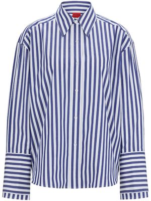 HUGO striped cotton shirt - Blue