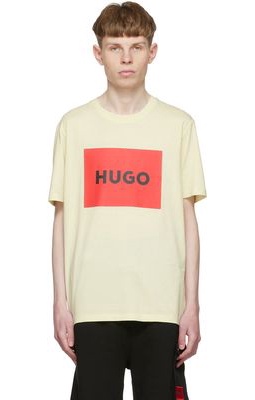 Hugo Yellow Cotton T-Shirt