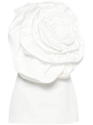 Huishan Zhang Ditte floral-appliqué blouse - White