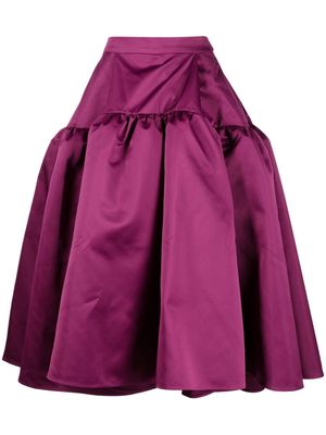 Huishan Zhang Joan ruffle-detailing skirt - Purple