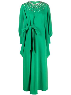 Huishan Zhang Louise kaftan maxi dress - Green