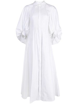 Huishan Zhang Pat poplin midi shirtdress - White