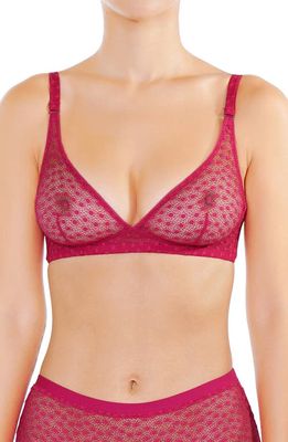 Huit Daisy Cerise Lace Bra in Cherry 