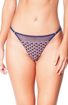 Huit Dancing Queen Thong in Navy