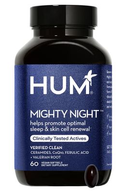 Hum Nutrition Mighty Night™ Overnight Renewal Supplement with Ceramides, CoQ10 & Ferulic Acid Supplement 