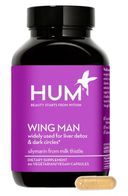 Hum Nutrition Wing Man Liver Detox & Dark Circle Remedy Dietary Supplement Capsules