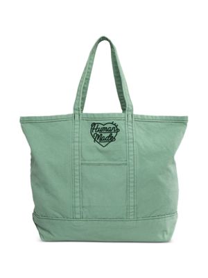 Human Made Garment Dyed cotton tote bag - Green