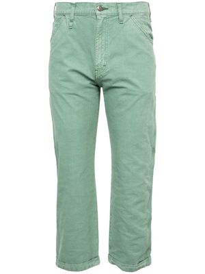 Human Made Garment Dyed cotton trousers - Green