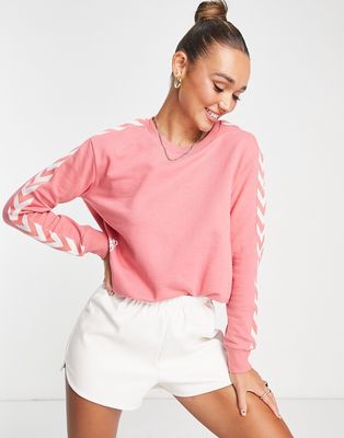 Hummel classic oversized sweatshirt in desert rose-Pink