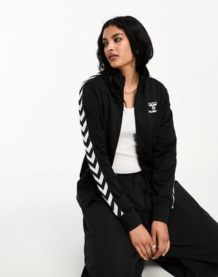 Hummel Classic taped track jacket in black