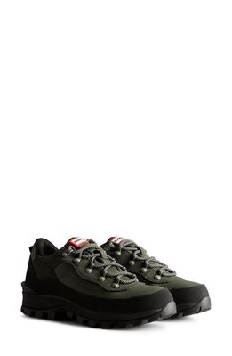 Hunter Explorer Commando Waterproof Shoe in Olive/Black