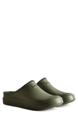Hunter Gender Inclusive In/Out Bloom Clog in Lichen Green