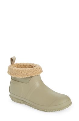Hunter In/Out Faux Shearling Lined Boot in Alloy/Tan