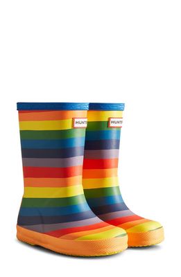 Hunter Kids' Classic Waterproof Rain Boot in Multicoloured