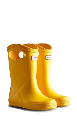 Hunter Kids' First Classic Pull-On Waterproof Rain Boot in Yellow