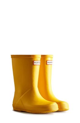 Hunter Kids' First Classic Rain Boot in Yellow/yellow
