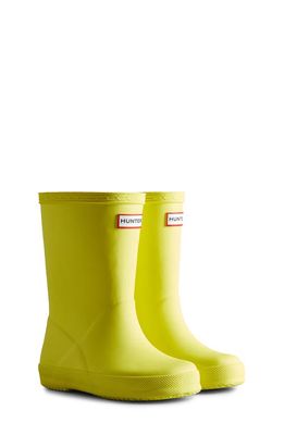 Hunter Kids' First Classic Rain Boot in Zesty Yellow