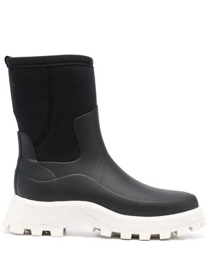 Hunter logo-detail rain boots - Black