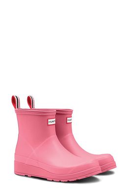 Hunter Original Play Waterproof Rain Bootie in Pink Fizz