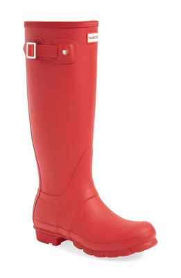 Hunter Original Tall'Rain Boot in Military Red