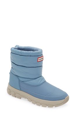 Hunter Original Waterproof Insulated Short Snow Boot in Bouvet Blue