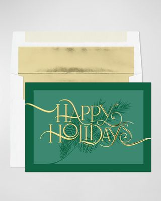 Hunter Pine Holiday Card, Set of 25