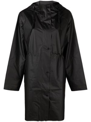 Hunter Play drawstring rain coat - Black